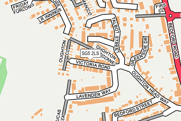SG5 2LS map - OS OpenMap – Local (Ordnance Survey)