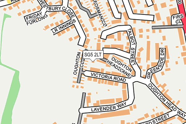 SG5 2LT map - OS OpenMap – Local (Ordnance Survey)