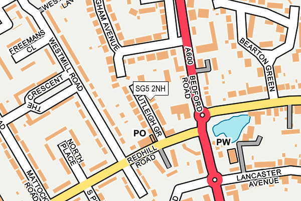 SG5 2NH map - OS OpenMap – Local (Ordnance Survey)