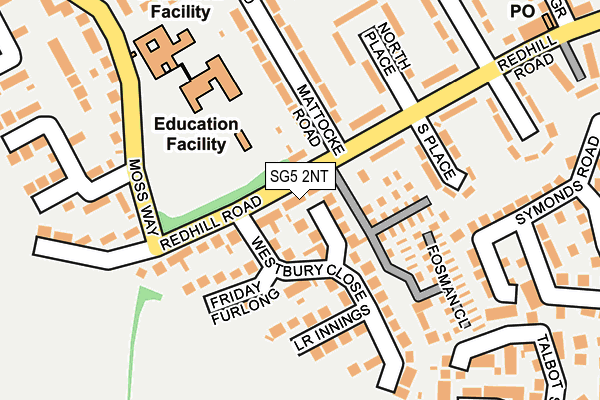 SG5 2NT map - OS OpenMap – Local (Ordnance Survey)