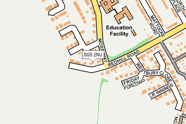 SG5 2NU map - OS OpenMap – Local (Ordnance Survey)