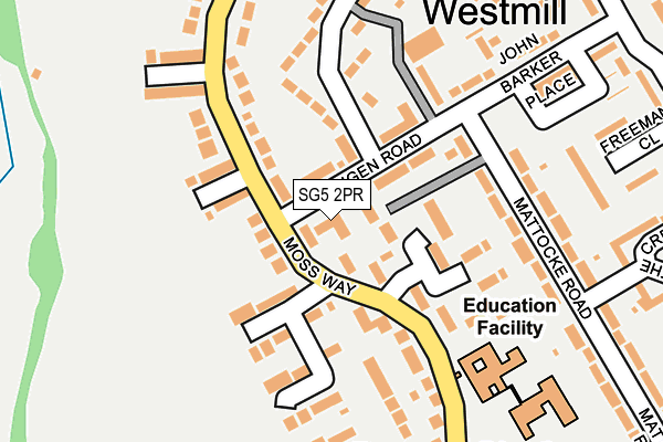 SG5 2PR map - OS OpenMap – Local (Ordnance Survey)