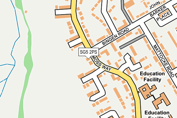 SG5 2PS map - OS OpenMap – Local (Ordnance Survey)