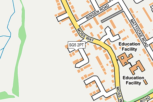 SG5 2PT map - OS OpenMap – Local (Ordnance Survey)