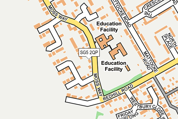 SG5 2QP map - OS OpenMap – Local (Ordnance Survey)