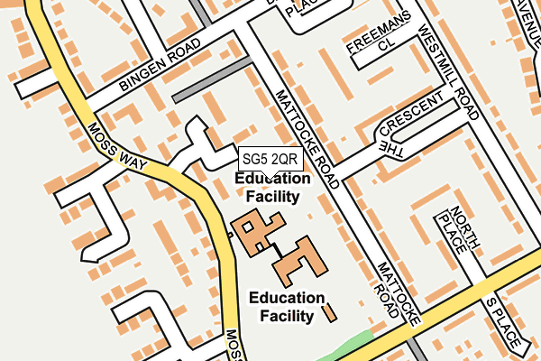 SG5 2QR map - OS OpenMap – Local (Ordnance Survey)