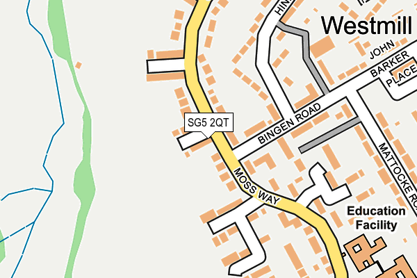 SG5 2QT map - OS OpenMap – Local (Ordnance Survey)