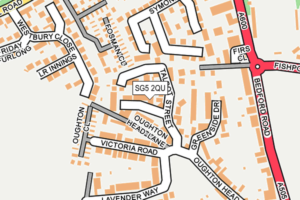 SG5 2QU map - OS OpenMap – Local (Ordnance Survey)