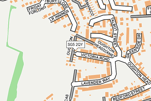 SG5 2QY map - OS OpenMap – Local (Ordnance Survey)