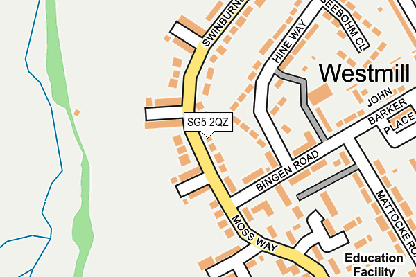 SG5 2QZ map - OS OpenMap – Local (Ordnance Survey)