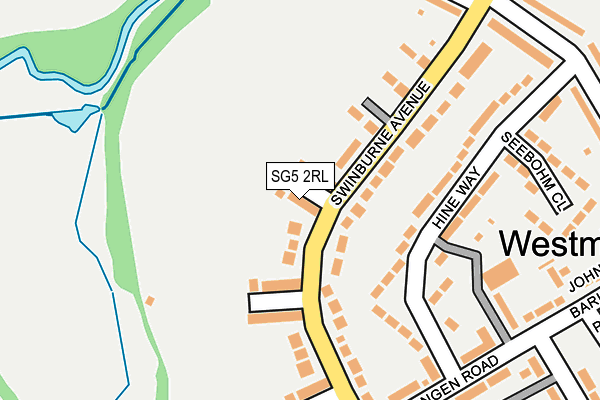 SG5 2RL map - OS OpenMap – Local (Ordnance Survey)