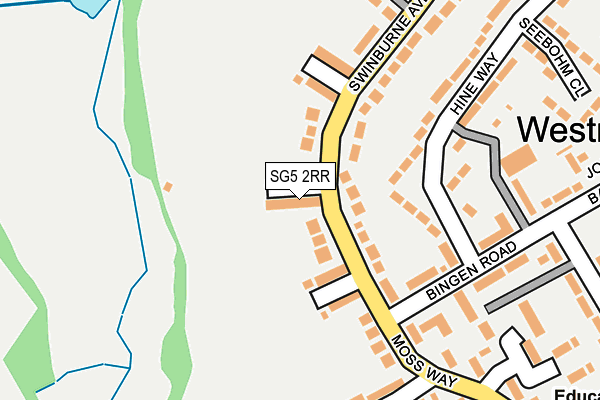 SG5 2RR map - OS OpenMap – Local (Ordnance Survey)