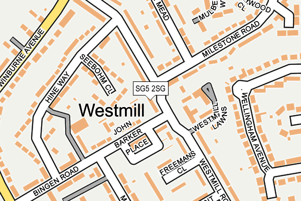 SG5 2SG map - OS OpenMap – Local (Ordnance Survey)