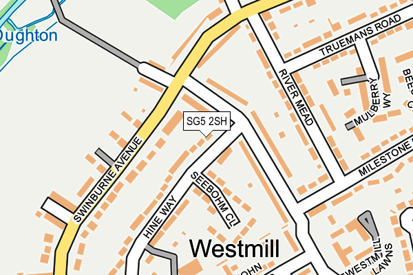 SG5 2SH map - OS OpenMap – Local (Ordnance Survey)