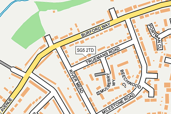 SG5 2TD map - OS OpenMap – Local (Ordnance Survey)