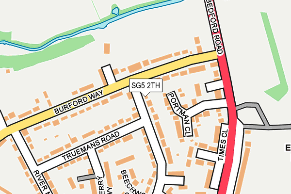 SG5 2TH map - OS OpenMap – Local (Ordnance Survey)