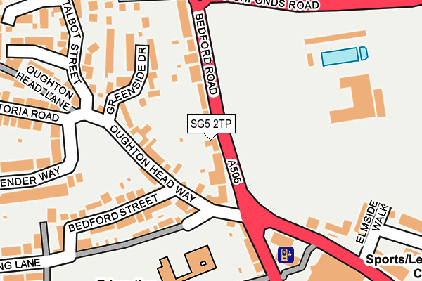 SG5 2TP map - OS OpenMap – Local (Ordnance Survey)