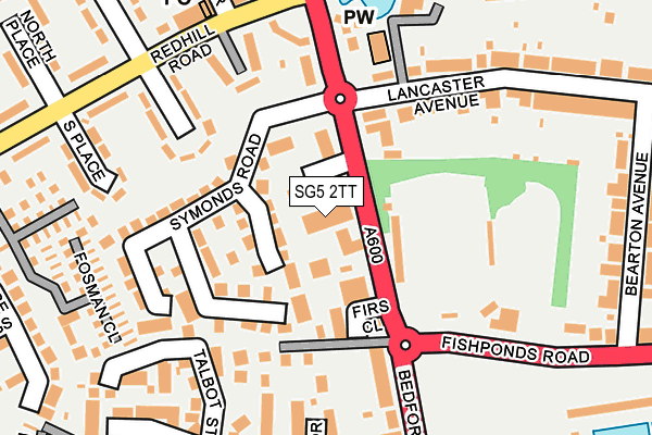 SG5 2TT map - OS OpenMap – Local (Ordnance Survey)