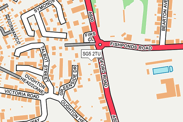 SG5 2TU map - OS OpenMap – Local (Ordnance Survey)