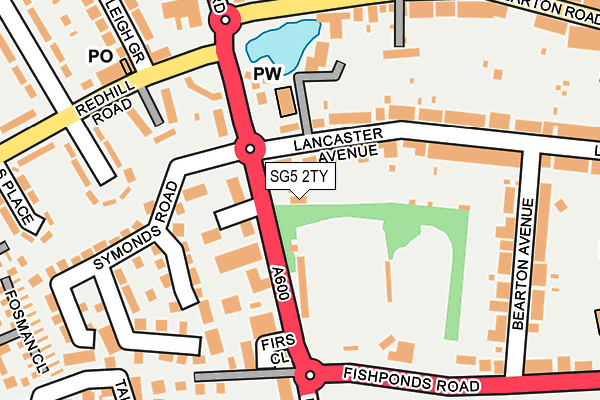 SG5 2TY map - OS OpenMap – Local (Ordnance Survey)