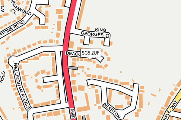 SG5 2UF map - OS OpenMap – Local (Ordnance Survey)