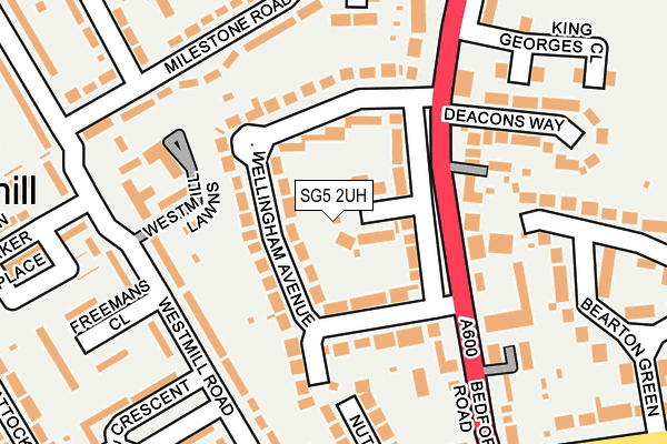 SG5 2UH map - OS OpenMap – Local (Ordnance Survey)