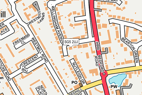 SG5 2UJ map - OS OpenMap – Local (Ordnance Survey)