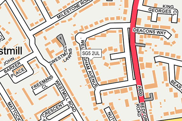 SG5 2UL map - OS OpenMap – Local (Ordnance Survey)