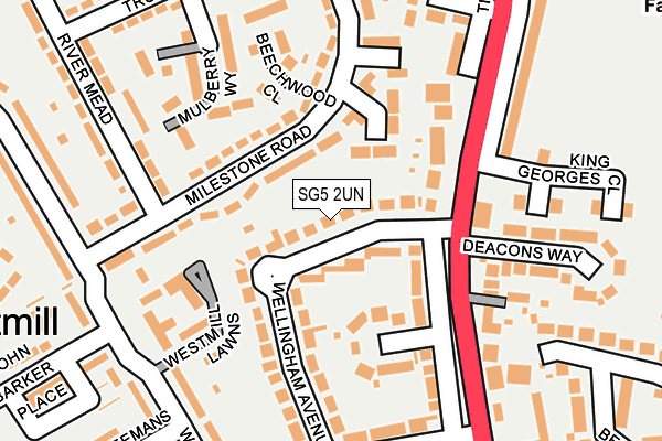 SG5 2UN map - OS OpenMap – Local (Ordnance Survey)