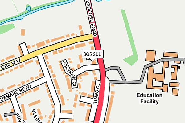 SG5 2UU map - OS OpenMap – Local (Ordnance Survey)