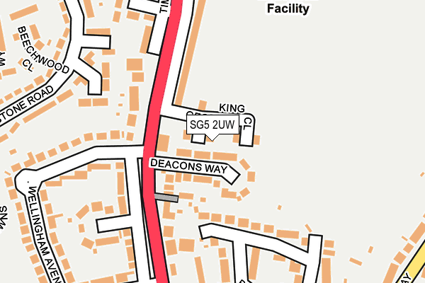 SG5 2UW map - OS OpenMap – Local (Ordnance Survey)