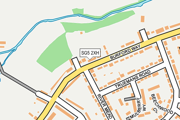 SG5 2XH map - OS OpenMap – Local (Ordnance Survey)