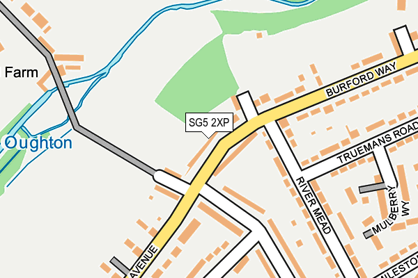 SG5 2XP map - OS OpenMap – Local (Ordnance Survey)