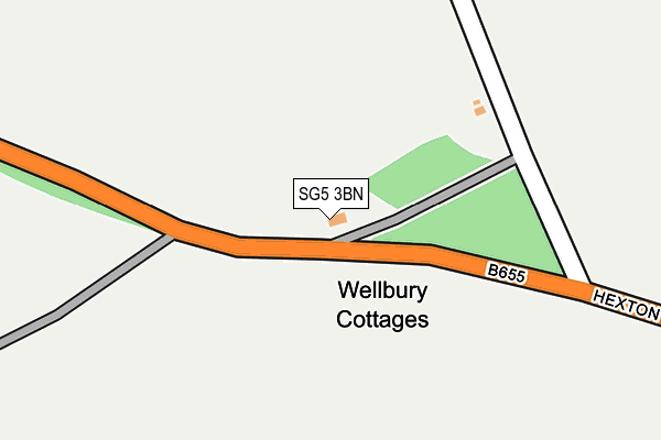 SG5 3BN map - OS OpenMap – Local (Ordnance Survey)