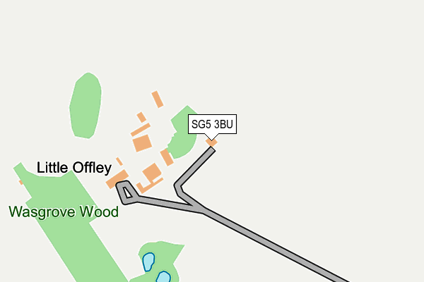 SG5 3BU map - OS OpenMap – Local (Ordnance Survey)