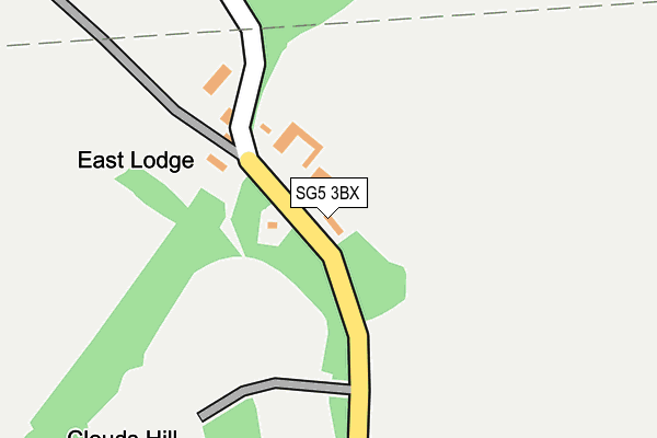 SG5 3BX map - OS OpenMap – Local (Ordnance Survey)