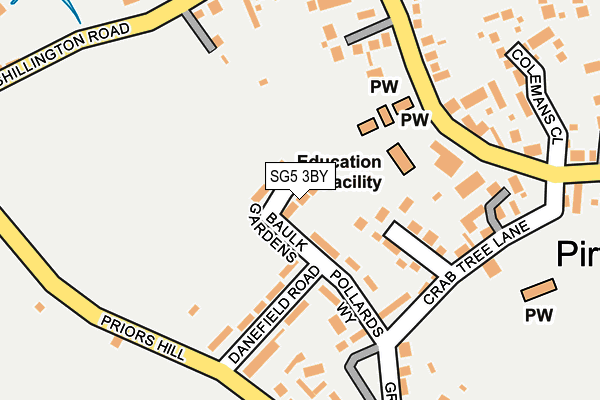 SG5 3BY map - OS OpenMap – Local (Ordnance Survey)