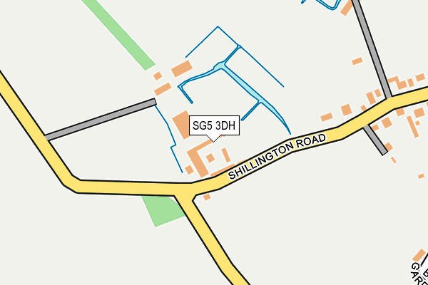 SG5 3DH map - OS OpenMap – Local (Ordnance Survey)