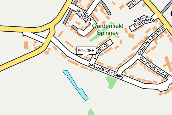 SG5 3EH map - OS OpenMap – Local (Ordnance Survey)