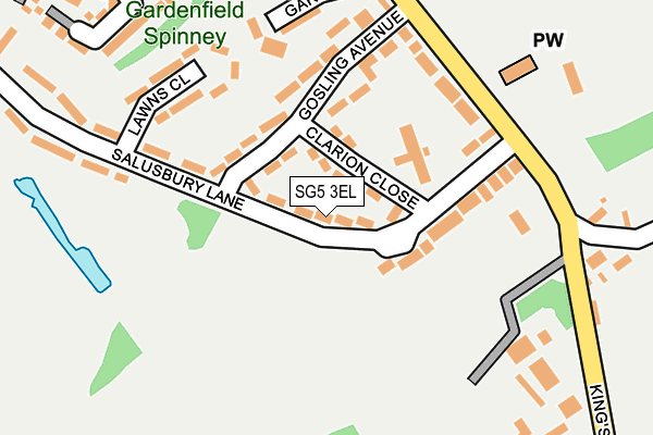 SG5 3EL map - OS OpenMap – Local (Ordnance Survey)