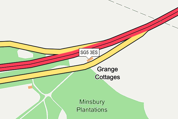SG5 3ES map - OS OpenMap – Local (Ordnance Survey)