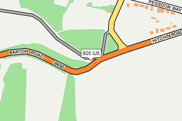 SG5 3JS map - OS OpenMap – Local (Ordnance Survey)