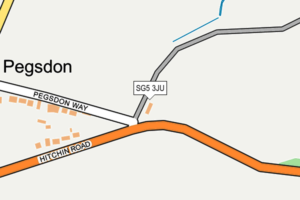 SG5 3JU map - OS OpenMap – Local (Ordnance Survey)