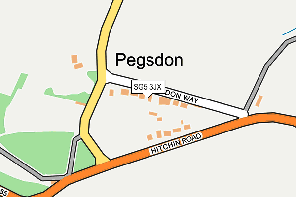 SG5 3JX map - OS OpenMap – Local (Ordnance Survey)