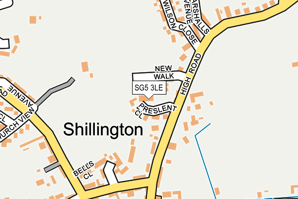 SG5 3LE map - OS OpenMap – Local (Ordnance Survey)