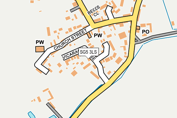 SG5 3LS map - OS OpenMap – Local (Ordnance Survey)