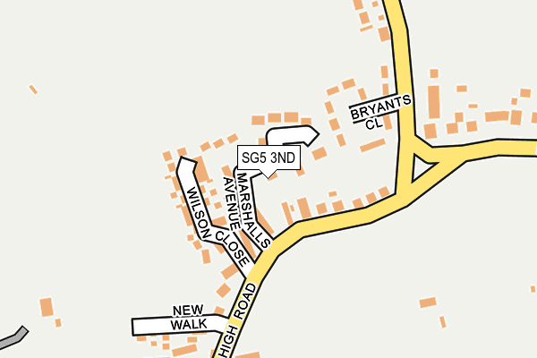 SG5 3ND map - OS OpenMap – Local (Ordnance Survey)