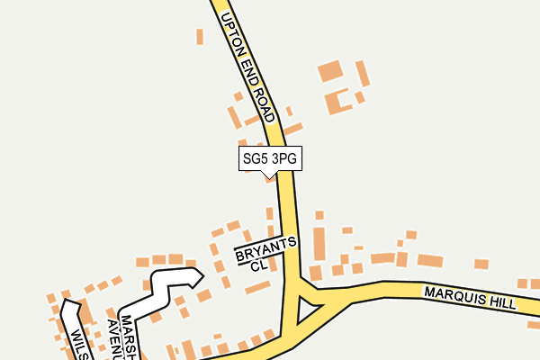 SG5 3PG map - OS OpenMap – Local (Ordnance Survey)