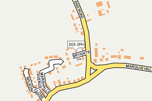 SG5 3PH map - OS OpenMap – Local (Ordnance Survey)
