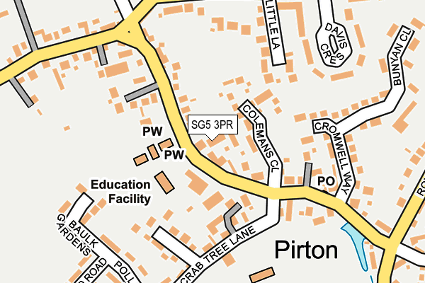 SG5 3PR map - OS OpenMap – Local (Ordnance Survey)